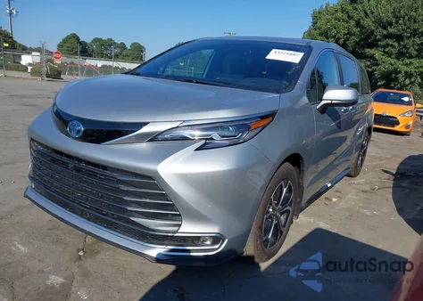 2025 Toyota Sienna Platinum from USA, damaged, VIN 5TDESKFC3SS199347